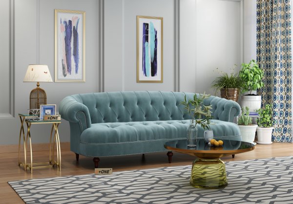 Living Room with a 3-Seater Sofa